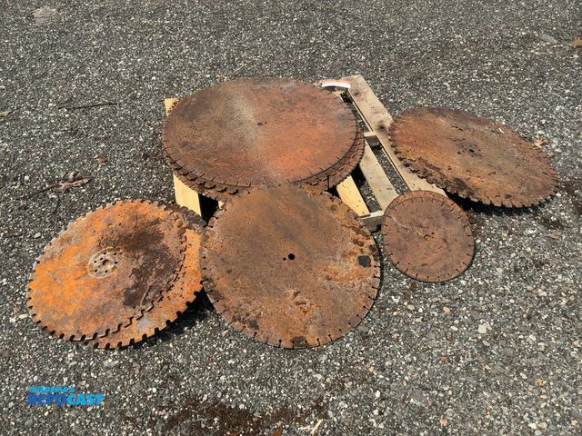 Lot 2-40424 - Lot of Assorted Used Concrete Saw Blades, includes (3) Approx. 36", (1) Approx. 30", (1) Approx. 26"...
