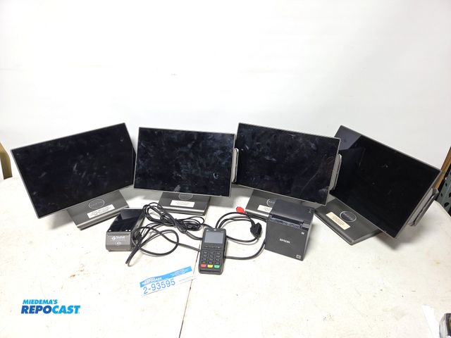 Lot 2-93595 - SHIFT Point of sale computers, credit card readers, Epson Printer. As found in unpaid storage unit. ...