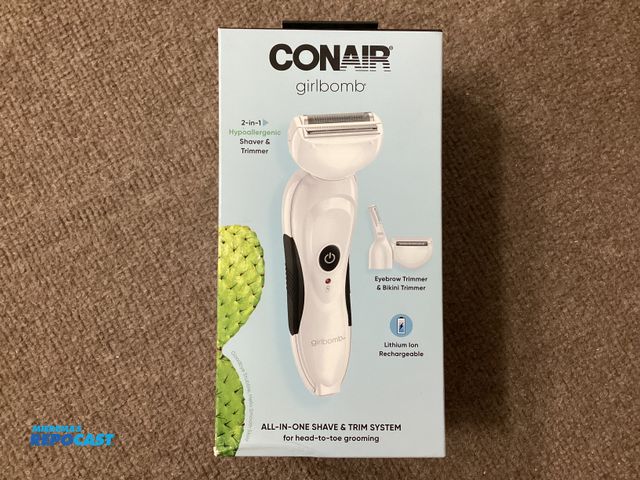 Lot 2-67327 - New CONAIR girlbomb 2-in-1 Hypoallergenic Shaver and Trimmer. All in one shave and trim system for h...
