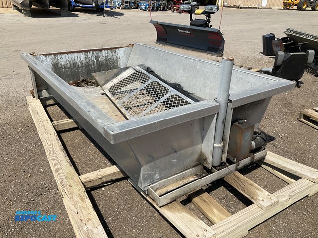Lot 2-44005 - Aluminum 8’L dump box insert for a long box pickup truck, electric over hydraulic pump, no wiring or...