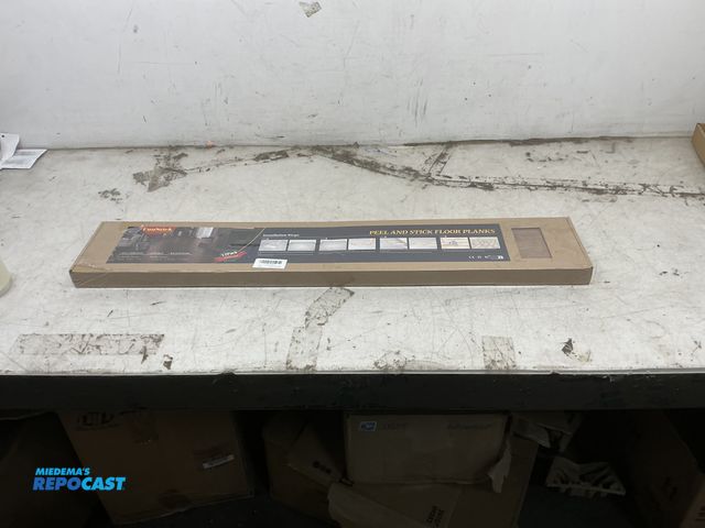 Lot 2-17148 - FunStick 6"x36" Peel and Stick Floor Tile Natural Oak Wood Vinyl Flooring, 17 in box