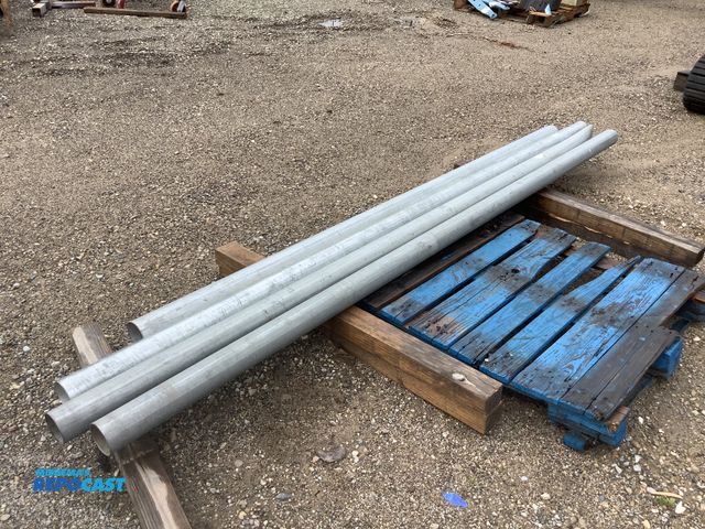 Lot 2-93823 - 4 EMT conduit Electrical metallic tubing, one is 3.5”x102.5”, the rest are about 3" x 10 Ft.