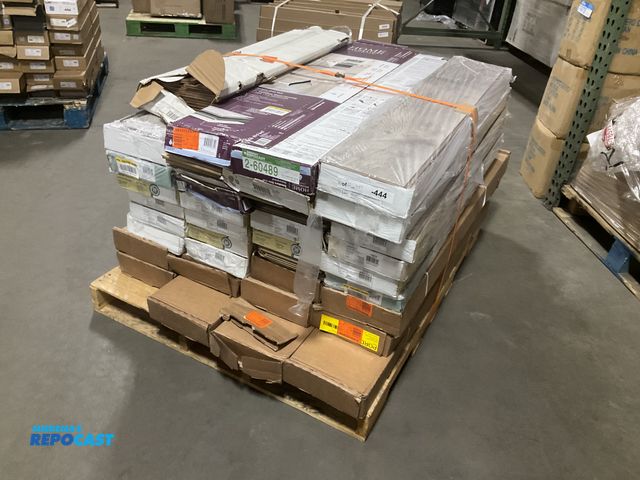 Lot 2-60489 - Skid lot of Home Decorators Collection, Traffic Master, and Other Brands Laminate Wood Flooring of V...
