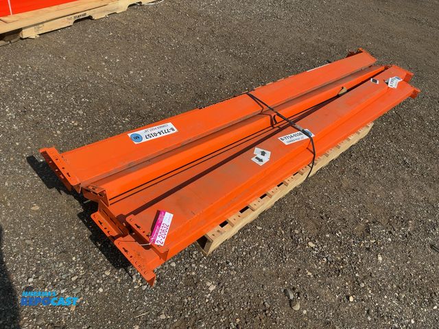 Lot 2-20632 - (6) 10' Teardrop Pallet Racking Cross Beams, 6"