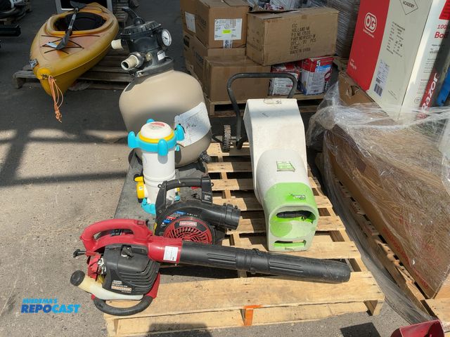 Lot 2-64315 - Lot of (2) Craftsman Leaf Blowers, a Frog Cycler Pool Sanitizing System, a Pool Sand Filter, &amp; a...