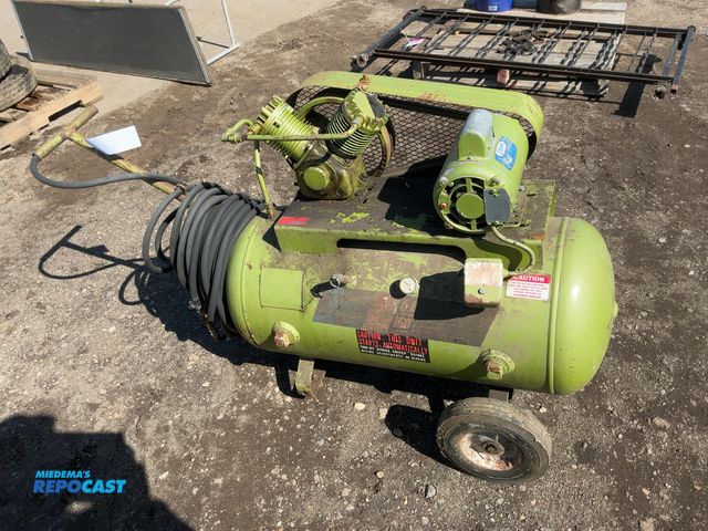 Lot 2-23363 - Montgomery Ward 2hp Air Compressor, 230 volt Single Phase, Non-Working