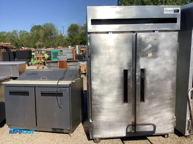 Lot 2-76799 - Delfield 2-door refrigerator with measurements of approximately 79.5” x 32” x 48”