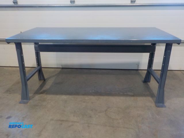 Lot 2-34089 - LYON steel work station. 72" w x 36" d x 34" h