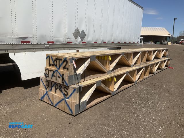 Lot 2-43809 - (21) floor trusses 27’ 1” long x 22”T x 3-1/2”W overall, unused