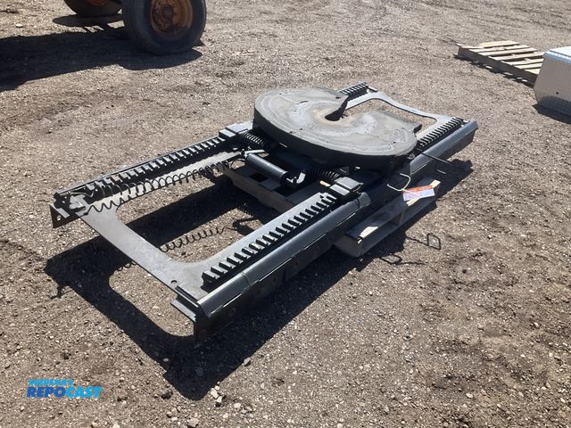 Lot 2-43664 - Air slide fifth wheel hitch for a semi truck, manual kingpin release, base is 98”L x 34.5”W, used