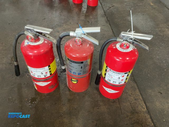 Lot 2-22408 - (3) Assorted 10lb Fire Extinguishers, all have outdated inspections