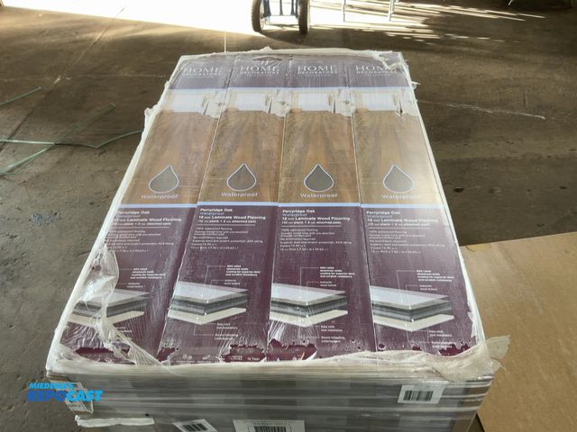 Lot 2-23851 - (32) Boxes of Home Decorators Collection Perryridge Oak Waterproof 12mm Laminate Wood Flooring, 7.56...