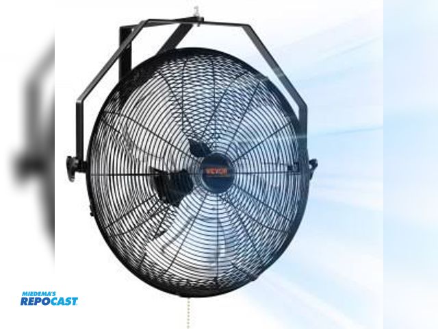 Lot 2-27594 - (2) vevor industrial wall mount fan model BT-WL18B/FW-18-S