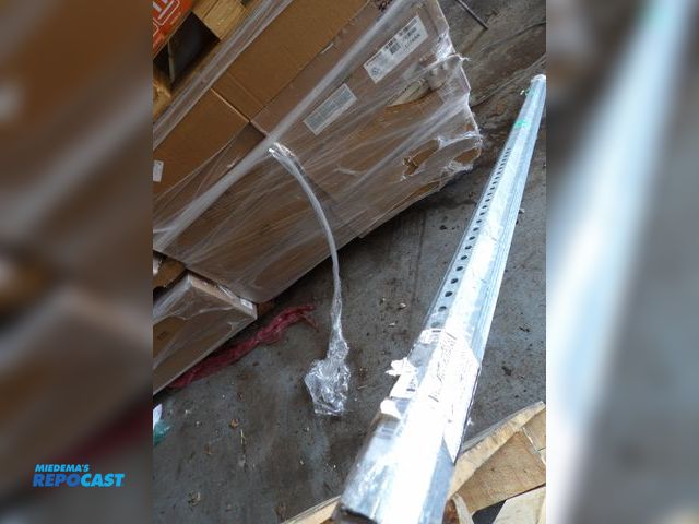 Lot 2-58326 - Lot of (5) new Steel 6ft Sign Post silver