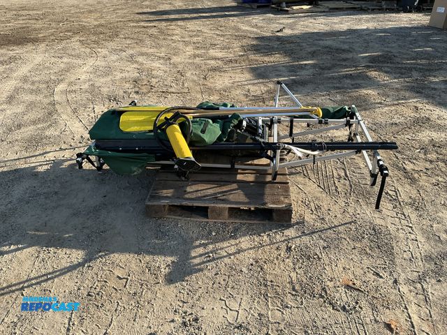 Lot 2-13649 - Lot of (1) Inflatable Pontoon Boat, Unknown Size and Brand, (4) Paddles (1) Pump