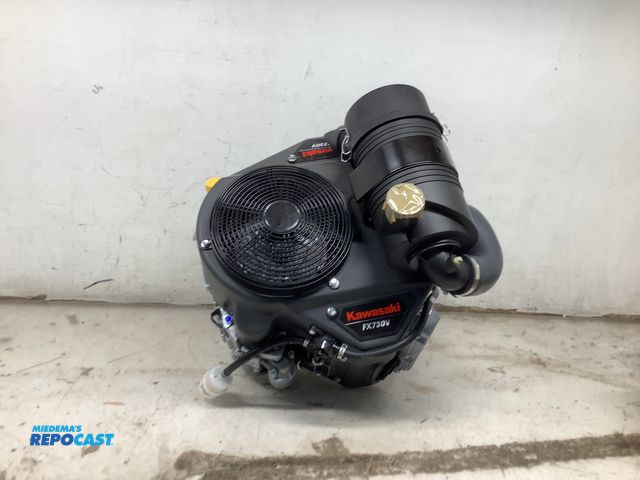 Lot 2-15642 - New Kawasaki FX730V forced-air-cooled V-twin 4-cycle vertical shaft FX730V motor features a heavy-du...