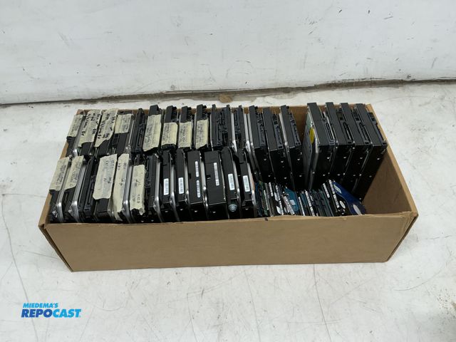 Lot 2-61787 - Box of Hard Drives -  sizes from 250gb to 600gb