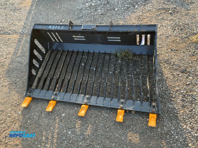 Lot 2-30494 - 44" Rock Bucket Mini Skid Steer Attachment, has teeth, bucket is bent