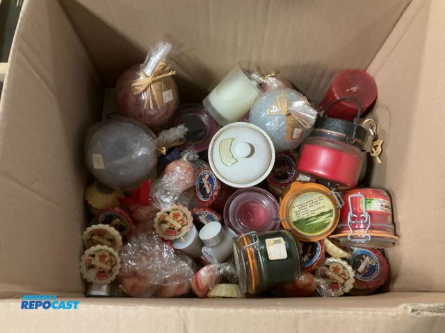 Lot 2-96421 - Huge lot of new Candles in different sizes, styles, &amp; scents - over 100 in total