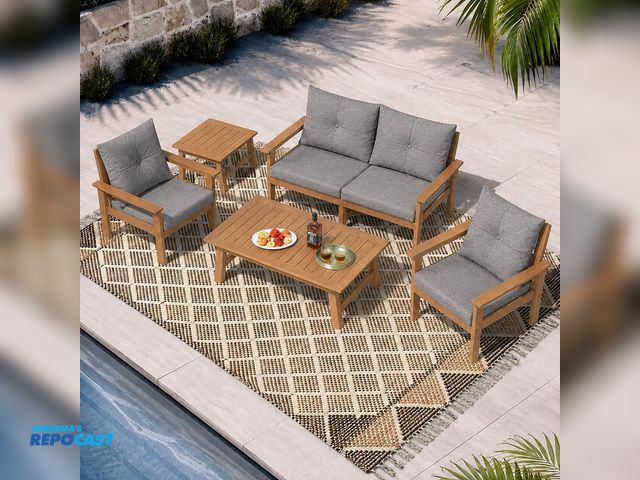 Lot 2-96469 - Brand New Patio Conversation Set Including 2-Armchairs, 1 Side Table, 2-Seater Sofa, and 1 Coffee Ta...