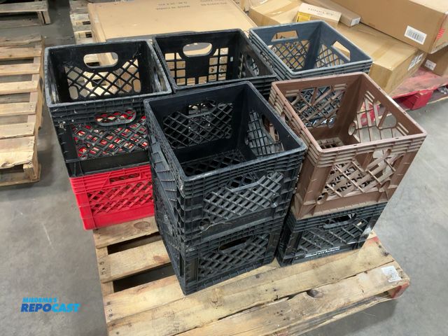 Lot 2-71816 - (10) Milk Crates. Each approx. 10.5” x 13” x 13”.