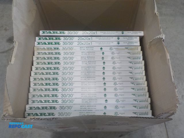 Lot 2-16282 - 17 farr air filters 19 1/2 x 19 1/2 x 7/8"