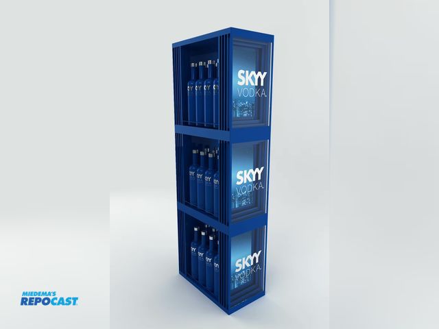 Lot 2-91086 - SKYY vodka display rack P-CAMUS02002T17