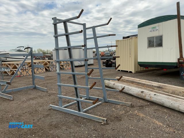 Lot 2-34468 - Metal 8-Tier Cantilever Rack, welded together, arms stick out approx. 20” and have metal brackets th...