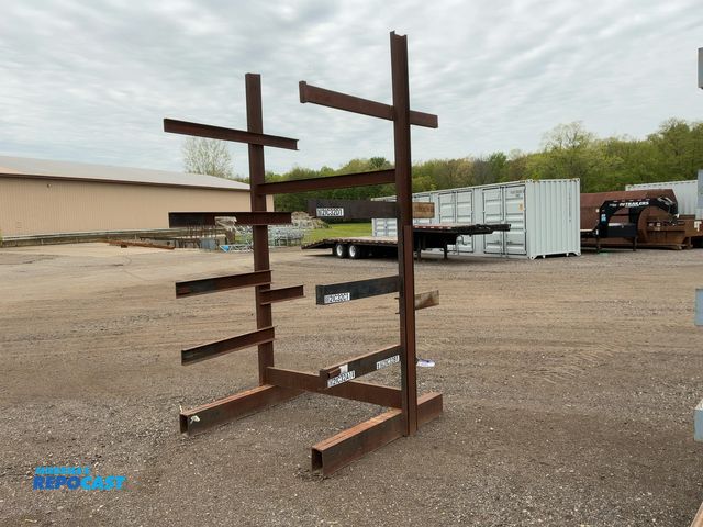 Lot 2-34464 - Metal 5-Tier Cantilever Rack, welded together, arms stick out 36”, arms on back side stick out appro...