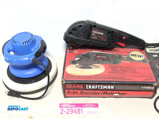 Lot 2-29481 - polisher/sander and buffer/polisher.
