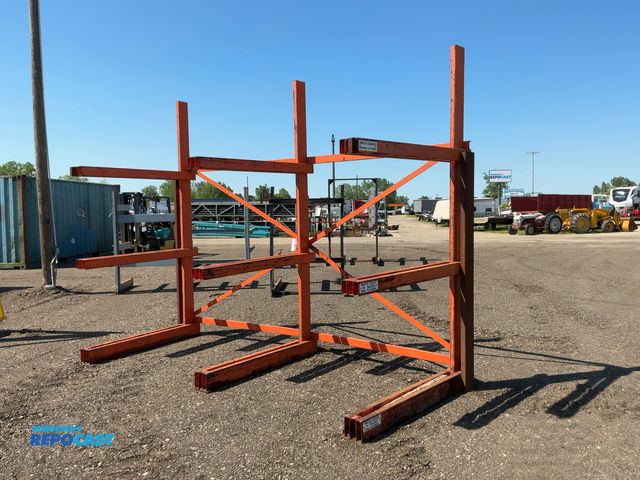 Lot 2-22842 - Metal 3-tier Cantilever Rack, arms stick out 54” welded together, bent in spots, approx. 152”x62”x11...