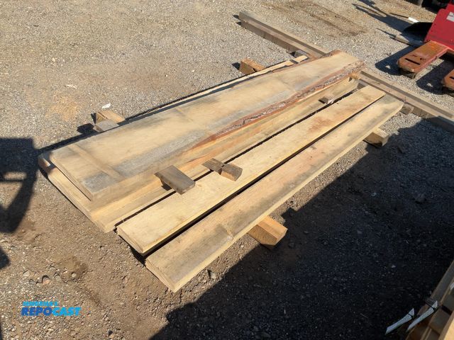 Lot 2-33560 - (7pcs) of white oak lumber, all around 97” long and 6.25”/12” wide
