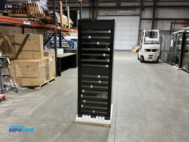 Lot 2-22653 - Scratch & Dent Vinotemp EL-142TSST 155-Bottle Dual-Zone Wine Cooler