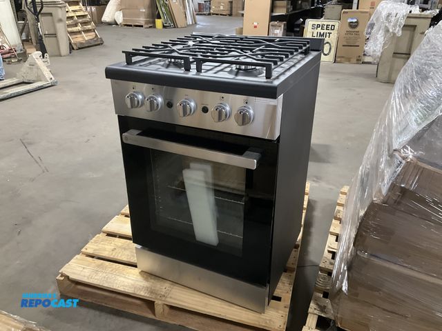 Lot 2-61975 - GE appliances  PLS624RT2SS 4 burner RV gas stove approx. 24” x 25” x 36”