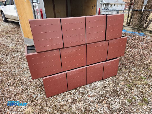 Lot 2-10030 - Lot of (3) Long Cubby Locker Cabinets. Dimensions are in the pictures.