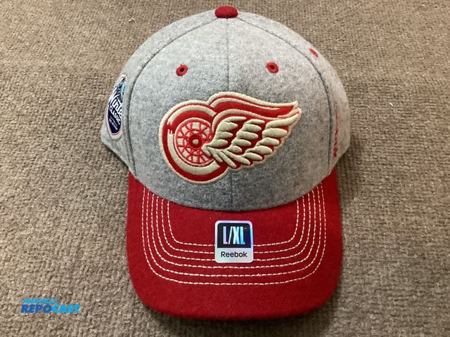 Lot 2-77696 - New New Detroit Red Wings Winter Classic hat by Reebok. Size L/XL official NHL merchandise.