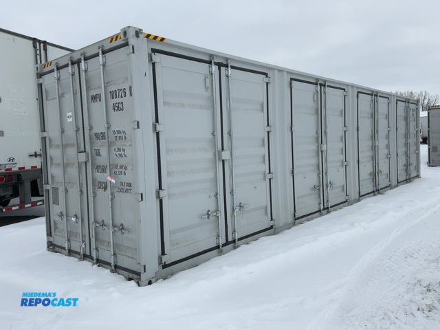Lot 2-42783 - 2025 40’L x 8’W x 9’ 6”T High Cube Shipping/Ground Container, swing doors on one end and four sets o...