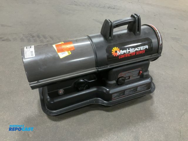 Lot 2-35849 - Mr. Heater Contractor Series 80,000 BTU Black Forced Air Kerosene/Diesel Outdoor Space Heater with T...