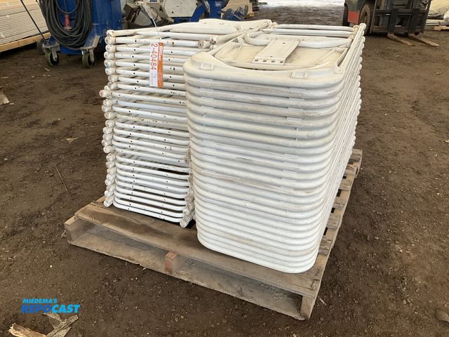 Lot 2-40484 - Approximately (50) Plastic Folding Chair -Metal Frame