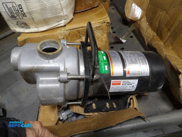 Lot 2-58276 - Dayton Centrifugal  Pump, 115/230 v ac 1-1/2" compat intake and discharge, ODPF - came from working ...