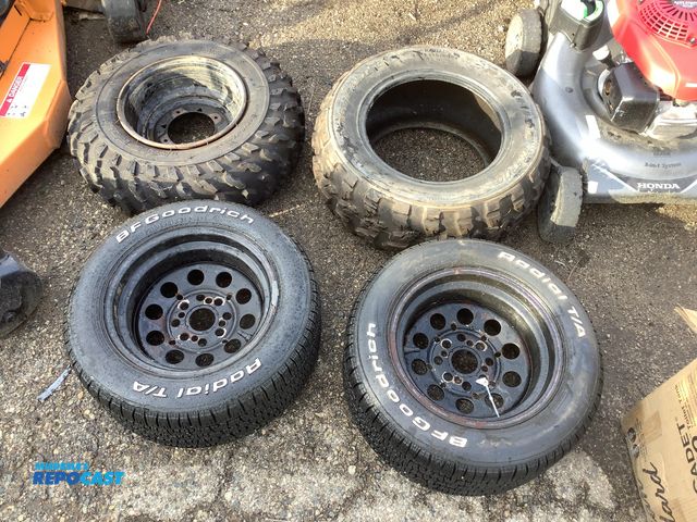 Lot 2-35870 - (4) Assorted ATV Tires, including (2) BFGoodrich Radial T/A Tires w/ Rims, (1) Carlisle Trail Wolf T...