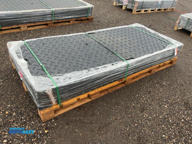 Lot 2-41566 - (15) New SDLANCH Ground Protection Mats, Approx. 41 wide x 94-1/2" long x1/2” thick, diamond plate t...