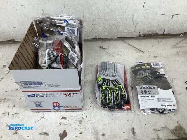 Lot 2-34550 - Lot of (10) pairs of XS HexArmor Rig Lizard Thin Lizzie 2090 work gloves