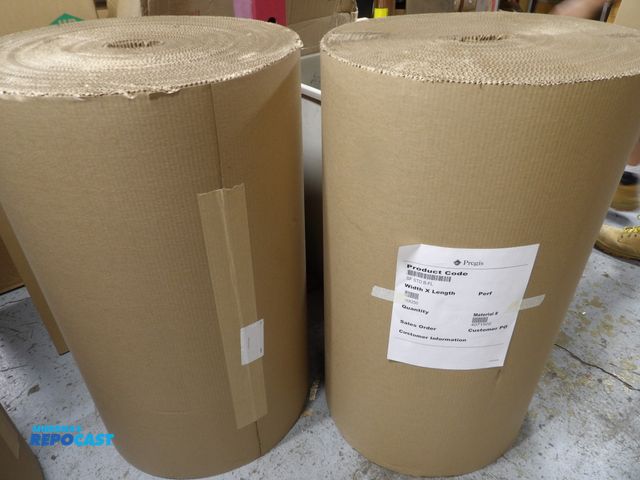 Lot 2-53209 - New Corrugated shipping &amp; packaging wrap, brown, 36 x 250' each