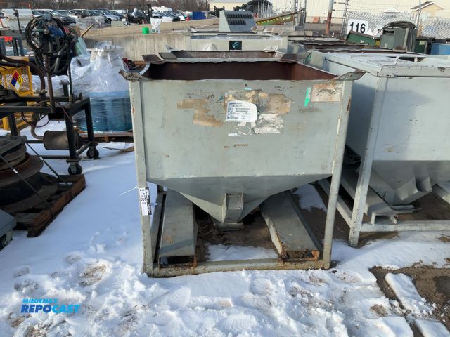 Lot 2-19784 - Portable Steel industrial hopper