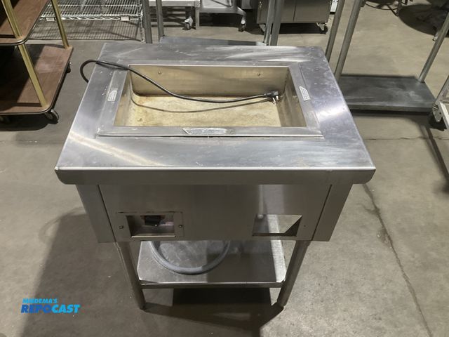 Lot 2-55137 - Make &amp; Model unknown 120 volt single phase electric warming table for a full size hotel pan. Uni...