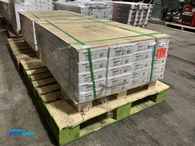 Lot 2-94794 - 20 boxes of traffic master - grip strip flooring. Khaki oak color. 16 planks per box, 6” x 36”