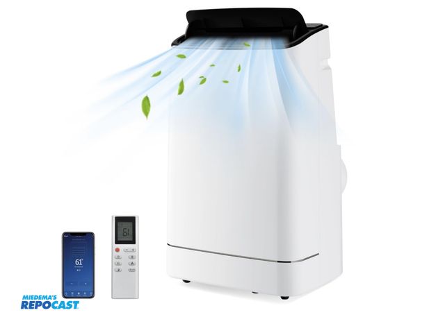 Lot 2-27602 - Costway FP10348 Other Portable Air Conditioners with Heat, up to 800 Sq.Ft, 15000 BTU 4-in-1 AC Unit...