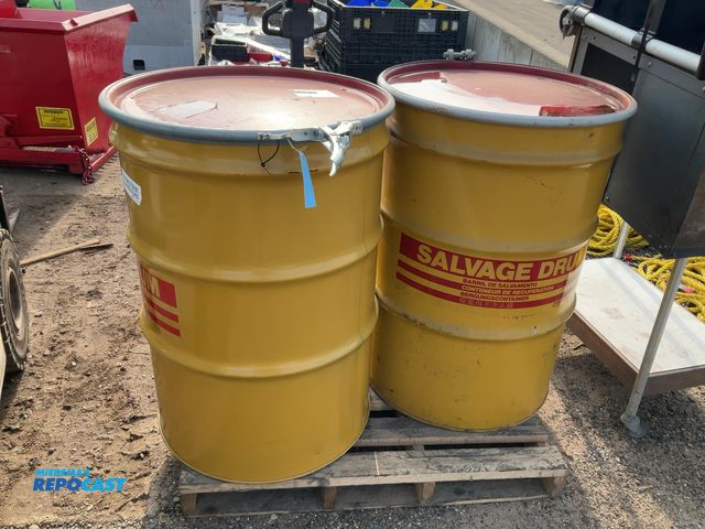Lot 2-18310 - (2) Skolnik Steel Salvage Drums, each is 78 lbs