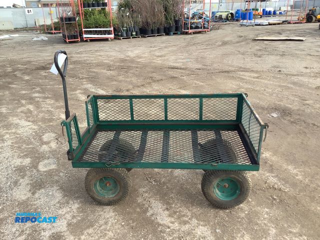 Lot 2-93219 - Metal Metal utility wagon, with 3 sides